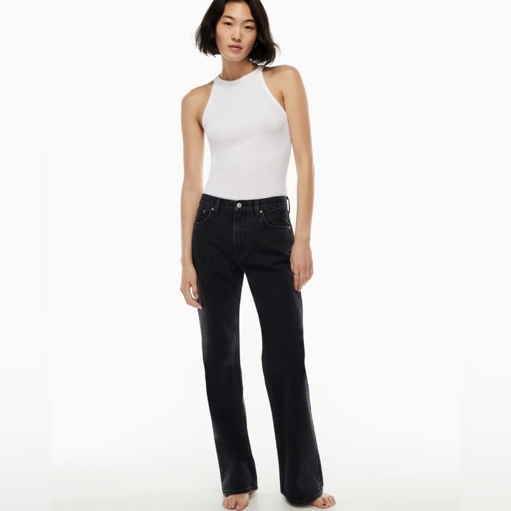 Aritzia Denim Forum The Marianne Mid Rise Loose Flare 32l